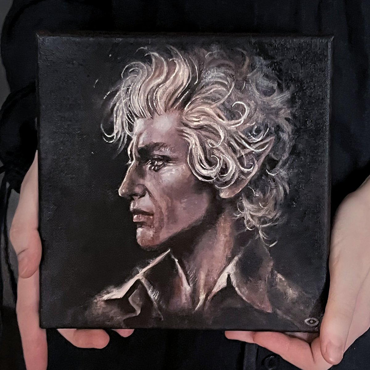 🖼️AUCTION: 
Portrait of Astarion #2 - oil on canvas

Bidding starts at $200, in increments of $10.
Please bid down below, replying to current highest bidder.
Open till Friday, 10pm CEST.

#artauction #astarion #oilpainting #artforsale #bg3Tav