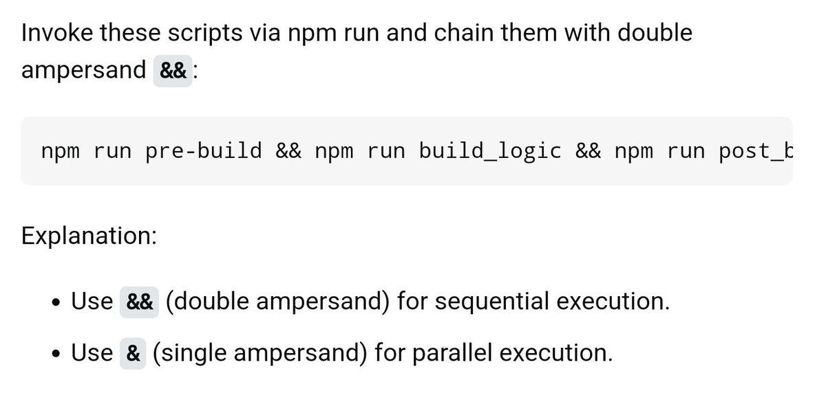 #nodejs Good to know: #npm running script in parallel / sequentially