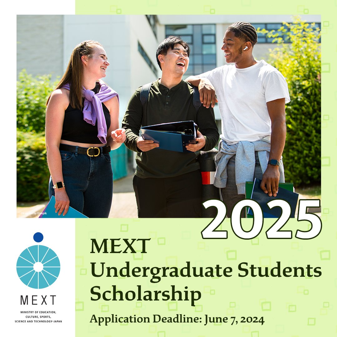 The application for the Japanese government’s MEXT scholarship for undergraduate students is open. Aspiring scholars are encouraged to read the guidelines thoroughly and submit their applications before the deadline! us.emb-japan.go.jp/itpr_en/mext-s…