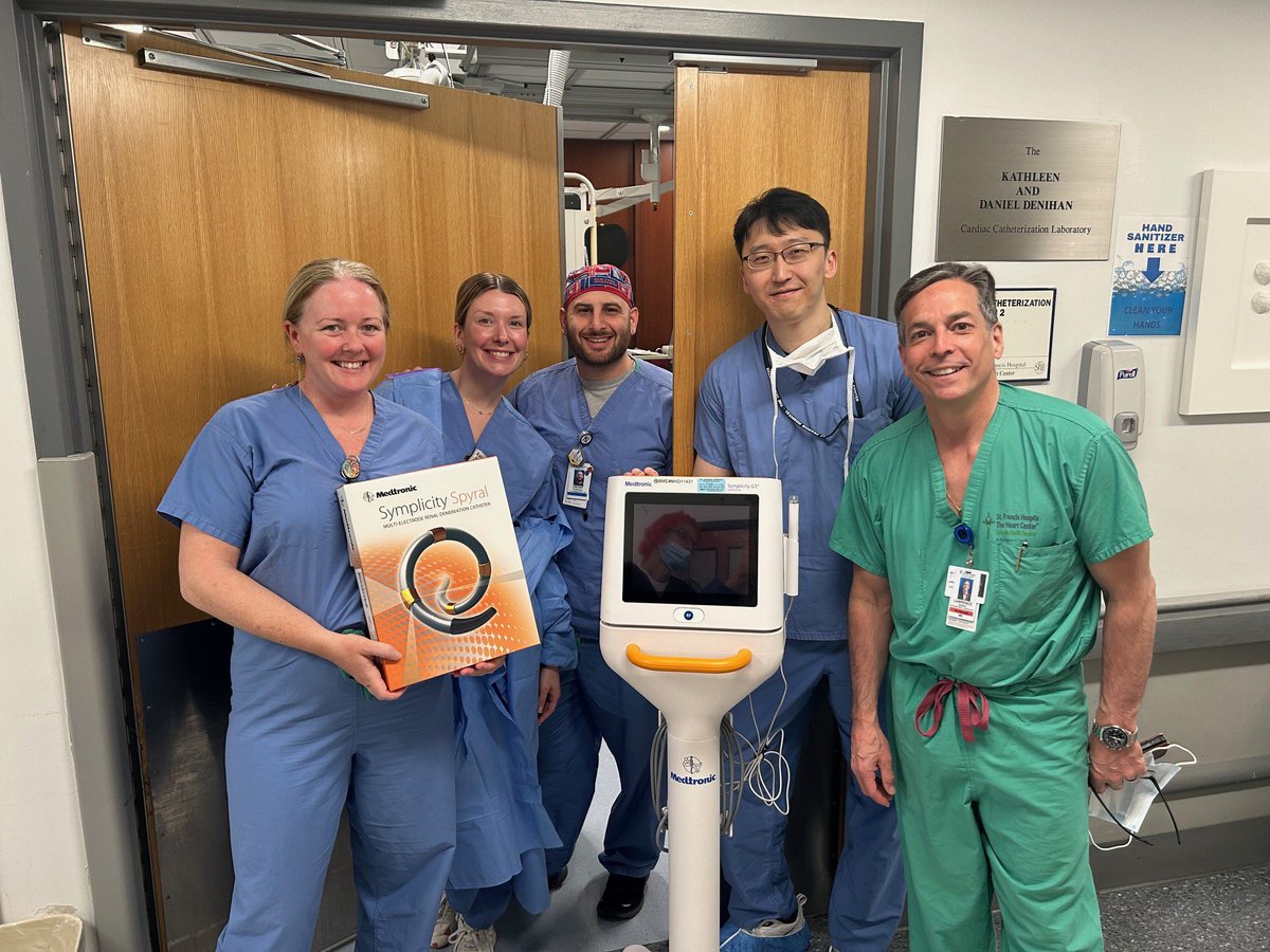 Another FIRST for SFH! Dr. Lawrence Garcia performed the first commercial (non-study) case of the Renal Denervation procedure in LI. We hope this tool will help our physicians manage their patients with uncontrolled hypertension going forward. Congratulations to the team!