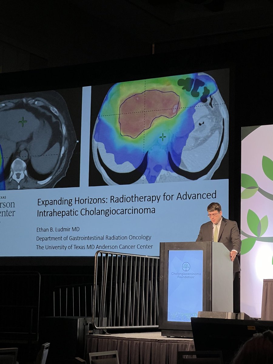 ⁦@ebludmir⁩ giving an excellent lecture on #Radiotherapy in Intrahepatic Cholangiocarcinoma ⁦@curecc⁩ 2024 meeting ⁦@MDAndersonNews⁩ ⁦@ACKoongMDPhD⁩ ⁦@eugenekoay⁩