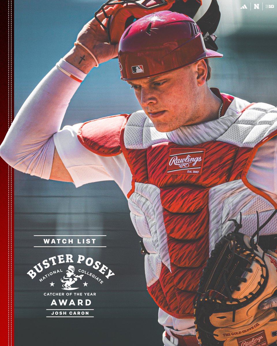 All eyes on #5. Josh Caron has been named to the Buster Posey National Collegiate Catcher of the Year Award Watch List. 🏆👀