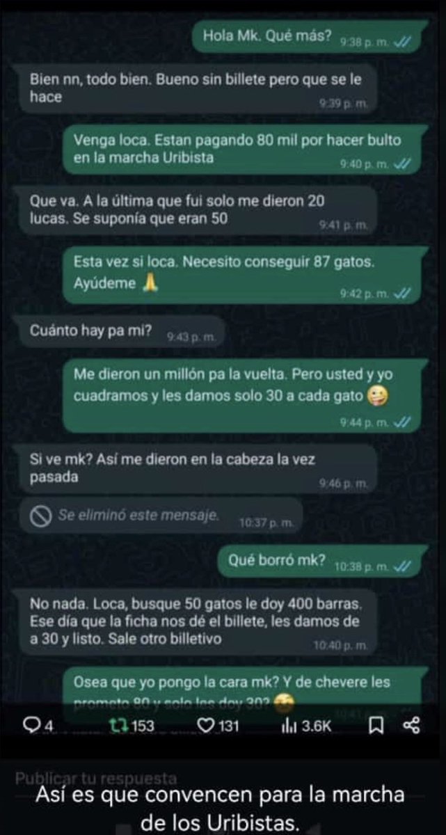 ¿De dónde saldrá la plata para las marchas uribistas? 🤔