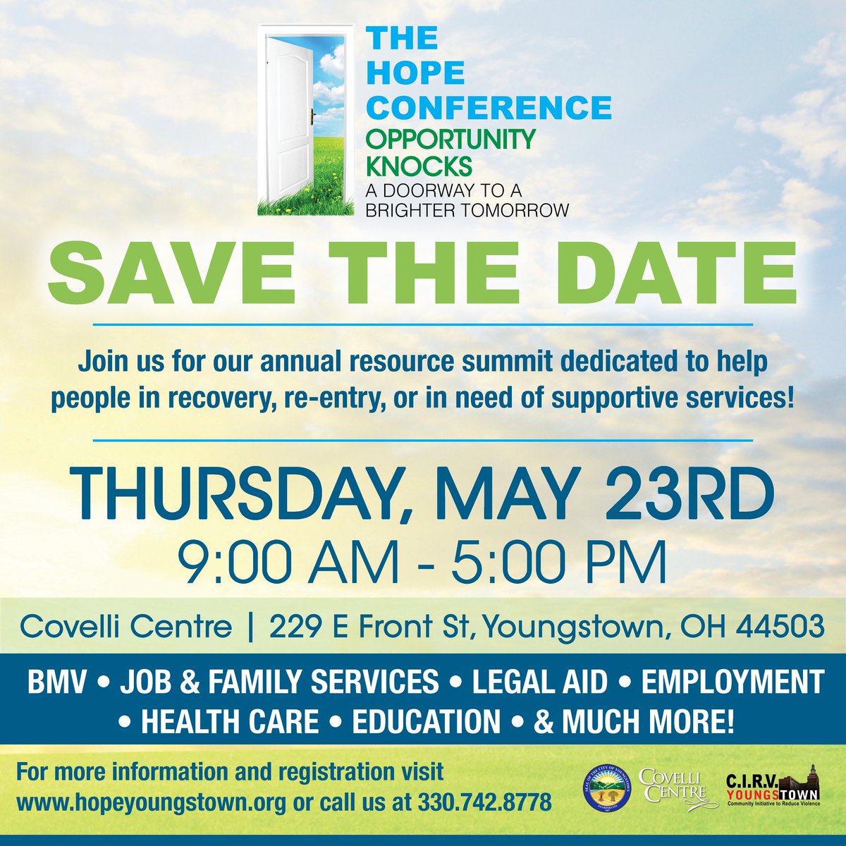 SAVE THE DATE! Our Hope Conference 2024 will be held on Thursday, May 23rd!