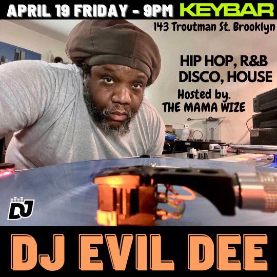 THEMAMAWIZE's tweet photo. Come thru to a FREE PARTY in Bushwick Brooklyn @ KEYBAR with @DJEVILDEE on the 1 &amp; 2s &amp; Yours Truly as your Hostess!! I mean, Why not?? https://t.co/w3SuKJBs3s