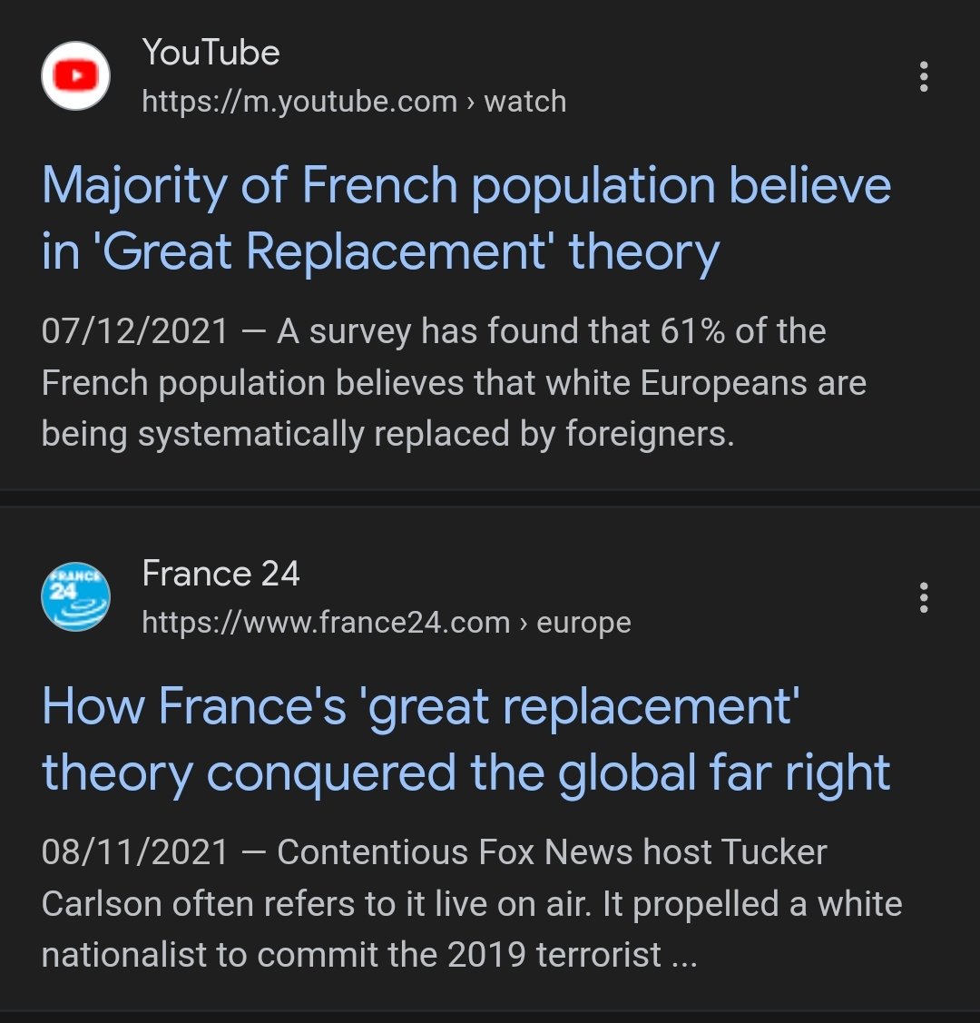 Around half of Americans and almost two Thirds of Frenchmen can see the effects of the Great Replacement already, and that was two years ago, we are long passed the 'turning into mainstream' point. 

What needs to be turned into mainstream are the harsh solutions.