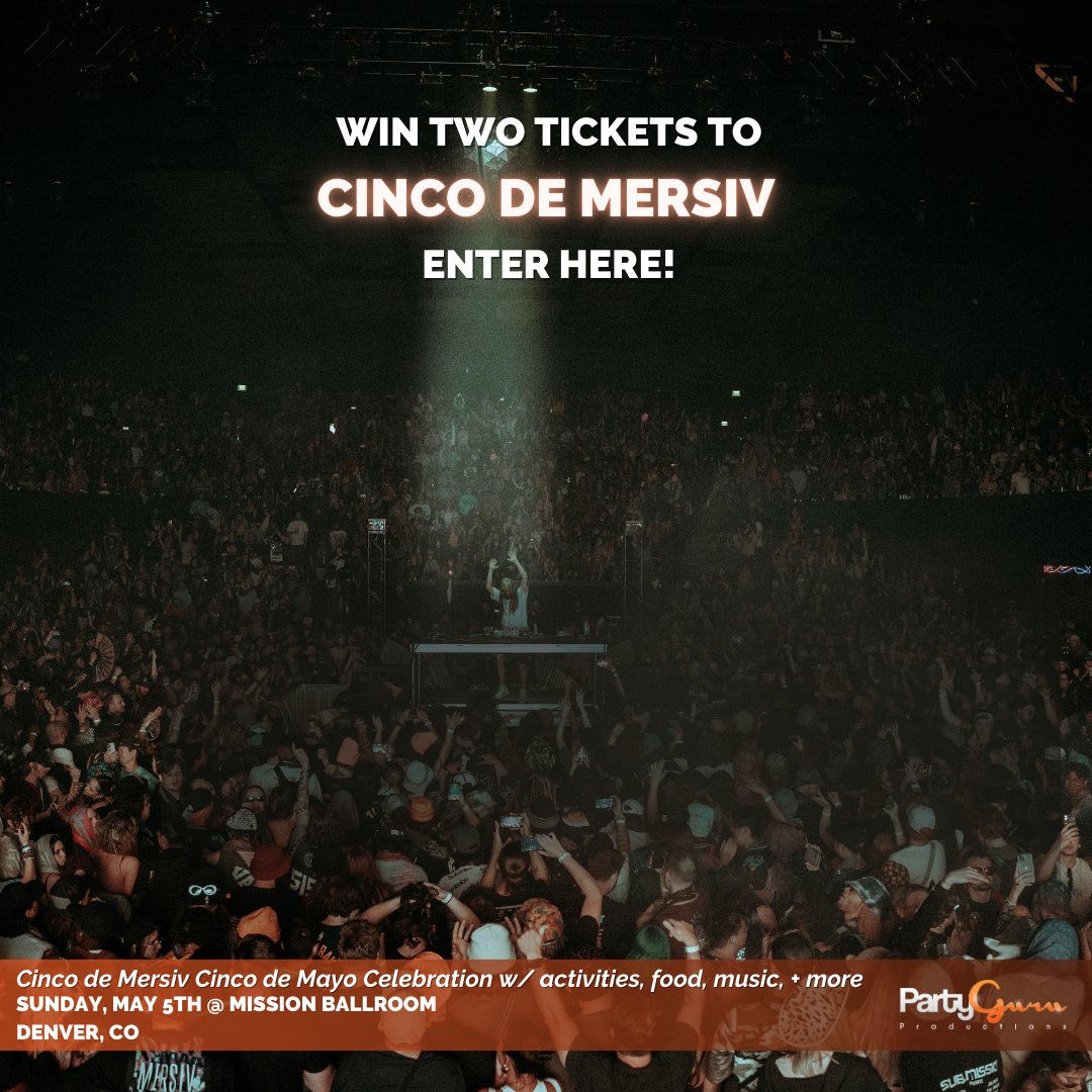 🔥 GIVEAWAY ALERT 🔥
Following his Journey 2 Mars Red Rocks set, the legend <a href="/Mersiv/">Mersi Velazquez</a> is TAKING OVER <a href="/missionballroom/">mission ballroom</a> for his incredible Cinco de Mersiv celebration on May 5th! Win 2 FREE TIX to this event by entering our contest! 

Sweepstakes: loom.ly/dliOpYU