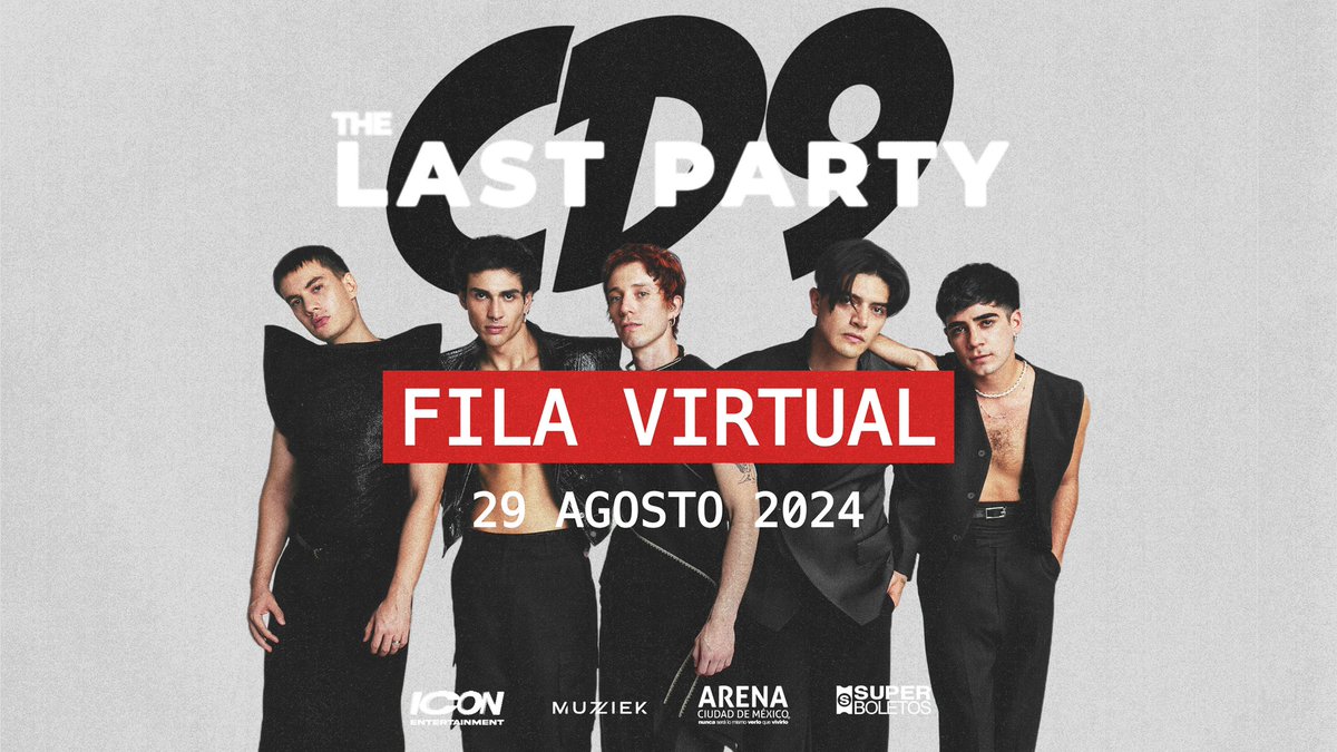 CD9 (@cd9) on Twitter photo FILA VIRTUAL PARA NUESTRA 3RA <a href="/ArenaCdMexico/">Arena CDMX</a> 🎟️ bit.ly/3Q9xDz8
LA VENTA INICIA A LAS 4:00pm <a href="/SuperboletosMx/">Superboletos</a> FILA VIRTUAL PARA NUESTRA 3RA <a href="/ArenaCdMexico/">Arena CDMX</a> 🎟️ bit.ly/3Q9xDz8
LA VENTA INICIA A LAS 4:00pm <a href="/SuperboletosMx/">Superboletos</a>