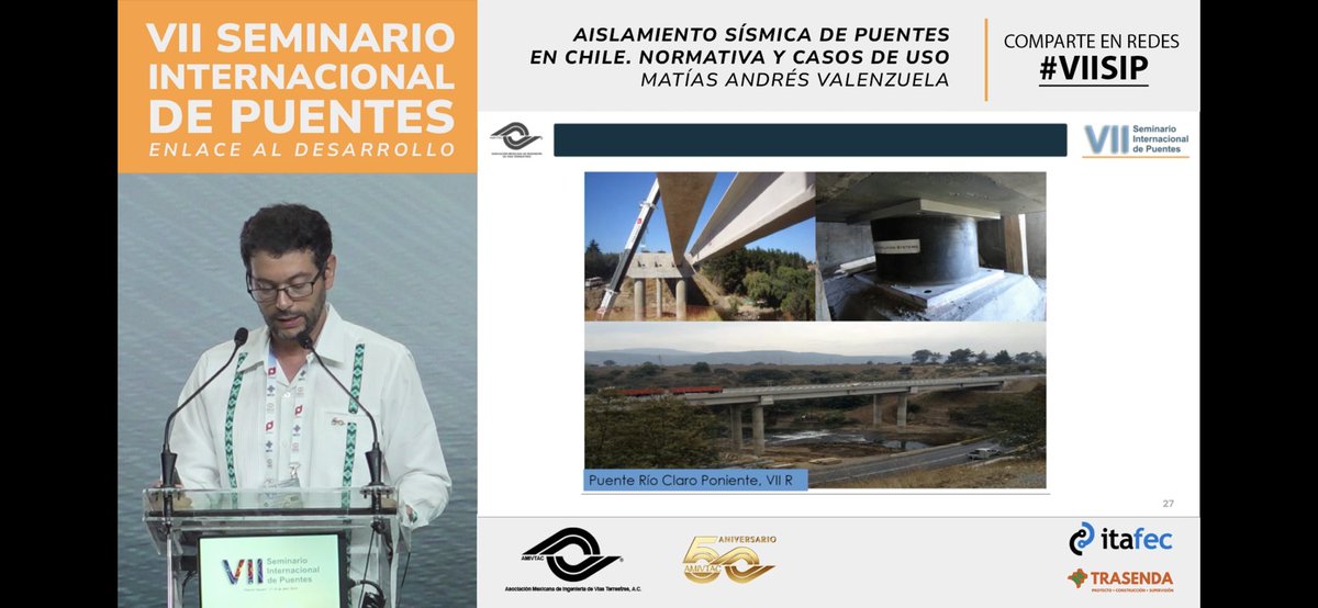 1felipecollazo2's tweet photo. @itafec_mx @AMIVTACmx #Amivtac #viisip Muy buena la presentación de Matías Valenzuela, repaso excelente de la normativa chilena de sismo con casos y muy amena, y la retransmisión de @itafec_mx 👌 https://t.co/OBBeURUBsw