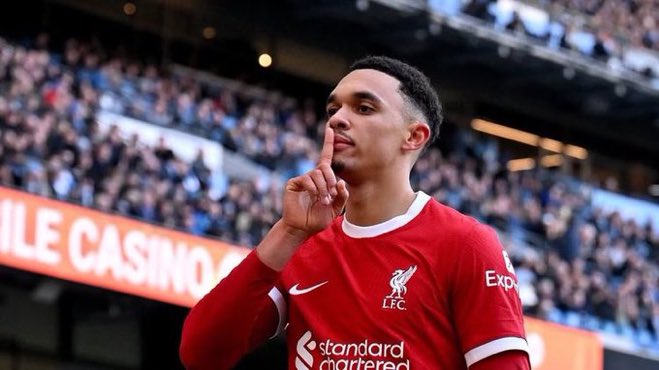 MCFC_Jacky's tweet photo. Trent: 

“Man City might have lost to Real Madrid on penalties, but our knockout in 3-1 loss vs Atalanta means more” https://t.co/tqw5ANPka4