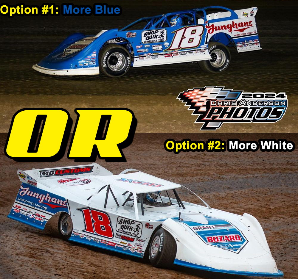 Which of our looks so far this year do you prefer... Option #1 with more blue or Option #2 with more white? #InquiringMindsWantToKnow