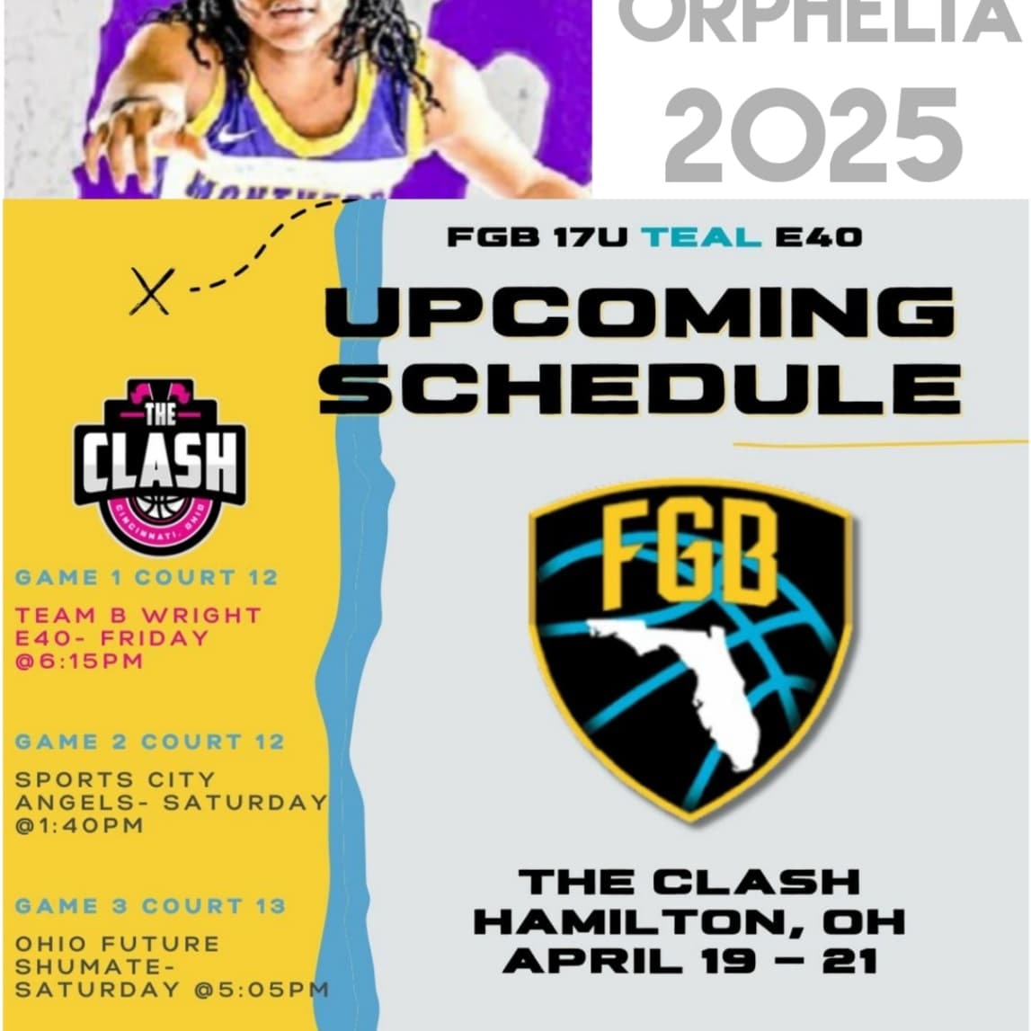 kikiball2025's tweet photo. Hey Coaches, here is my schedule for this weekend. See you at the Clash!!
#collegeready
@FGBelite2025  @FGBvsEveryone https://t.co/RhfIOLRN9I
