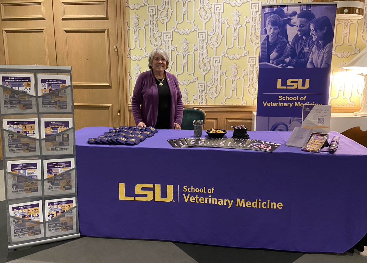 @GretchenKarcher & I have arrived at the West Virginia Veterinary Medical Association Conference & I’m about to present to the Board. The #LSUVetMed Tigers are in the house! #LSU #ScholarshipFirst #WeTeach #WeHeal #WeDiscover #WeProtect #BringingTheWorldIn #WVVMA #BetteringLives