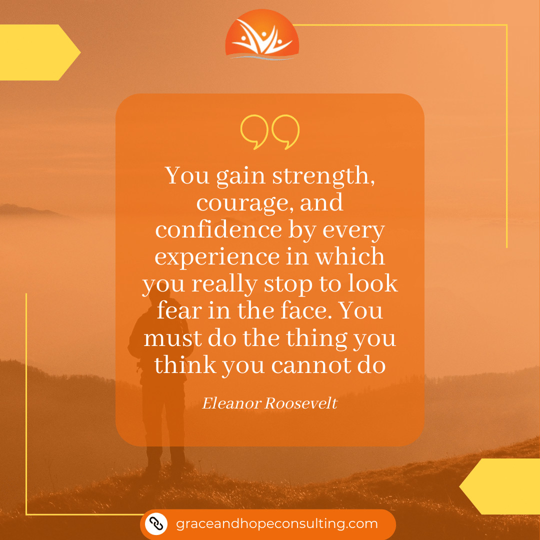 'You gain strength, courage, and confidence by every experience in which you really stop to look fear in the face. You must do the thing you think you cannot do.'
~Eleanor Roosevelt

#GHCacademy #FaceFearConquer #StrengthThroughChallenges #CourageousJourney #ConfidenceBuilder