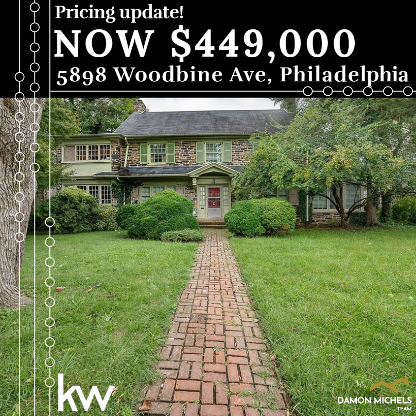Exciting news! Price improvement alert for 5898 Woodbine Ave in Philadelphia. Now is the perfect time to seize this opportunity and make this property yours! 
#PriceImprovement #PriceReduction #Philadelphia #RealEstate #KWMainLine #TheDamonMichelsTeam