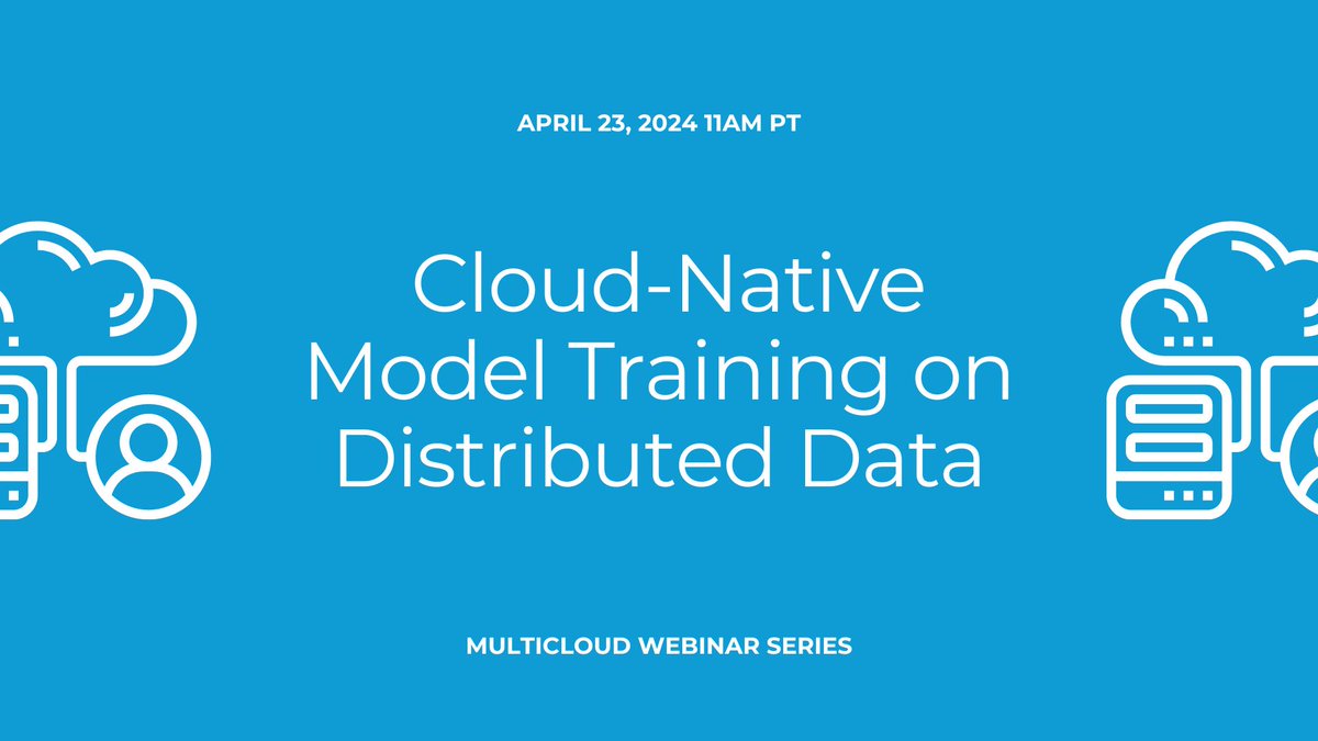 The third part of our multi-cloud series webinar, “Cloud-Native Model Training on Distributed Data” is only one week away! Don’t miss the chance to embrace hybrid or multi-cloud architecture for large-scale analytics and #AI workloads. Save your spot now: buff.ly/3U1rq9F