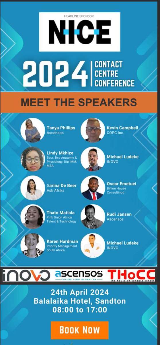 I will be speaking at the Contact Center Management Group (CCMG) Conference in Johannesburg next week. 

Will you be around? Join me. 

See you there. 😀