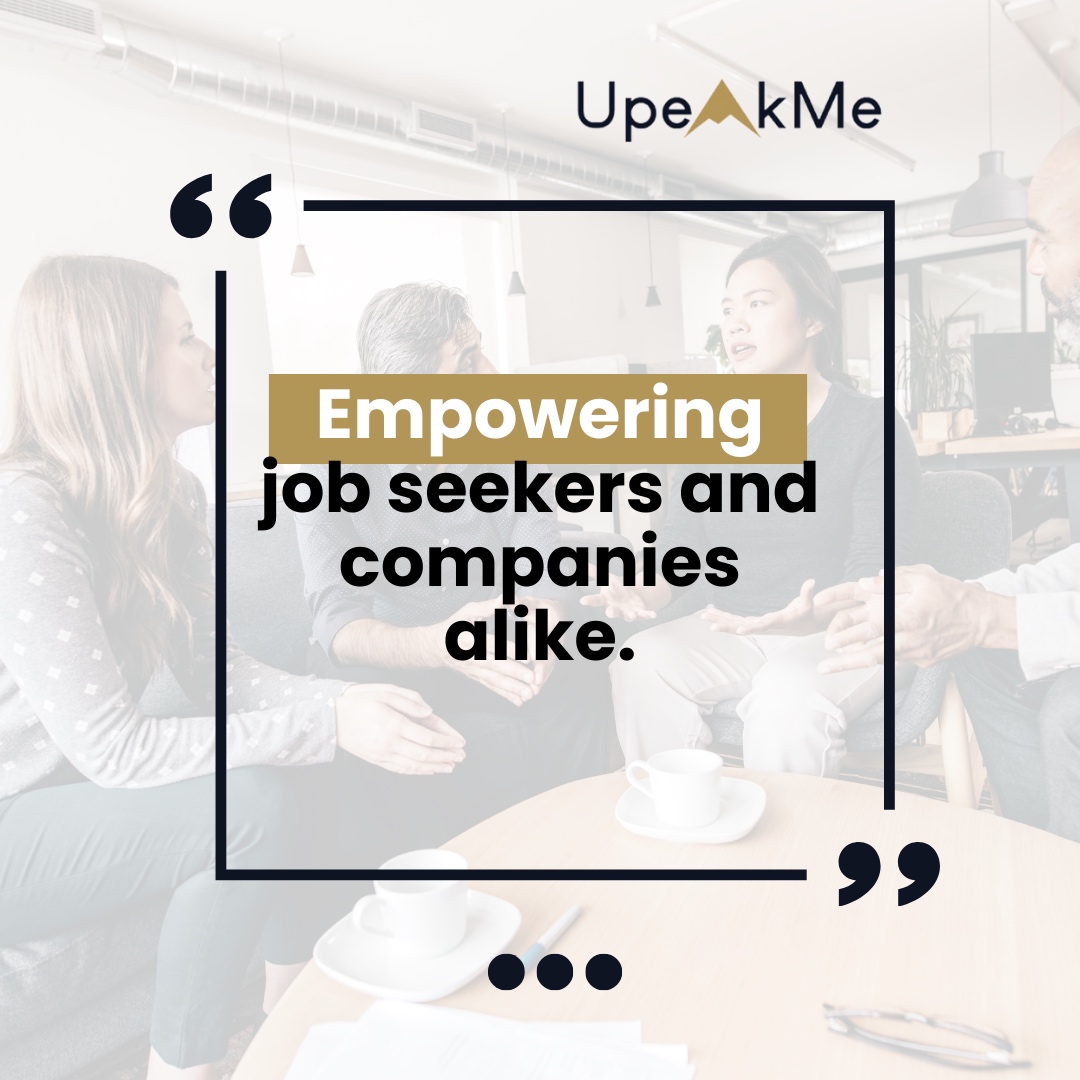 upeakme's tweet photo. UpeakMe is committed to empowering both businesses and individuals. We provide job seekers with a platform to showcase their talents and connect with potential employers, while giving companies access to a diverse pool of qualified candidates. 

Let's create a win-win situatio... https://t.co/ku5Fd95G2X