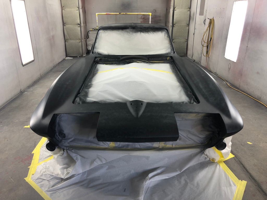 Raleigh_Speed's tweet photo. 63 split window is in primer and guide-coat. https://t.co/o8cuxY9I7J