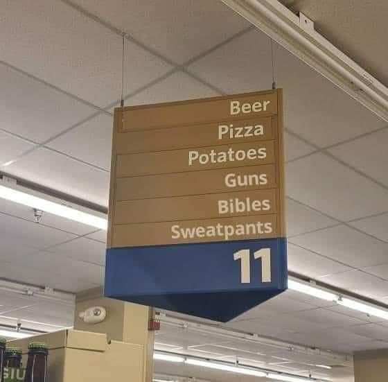 One-stop maga shopping, aisle eleven