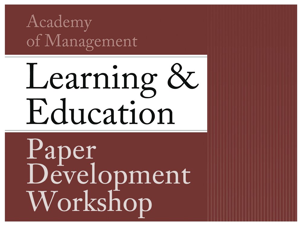 Register to attend a free, in-person Academy of Management Learning & Education paper development workshop, hosted by @FGV_EAESP on 27 May! Deadline to register is 30 April. Learn more: bit.ly/4d15UL4