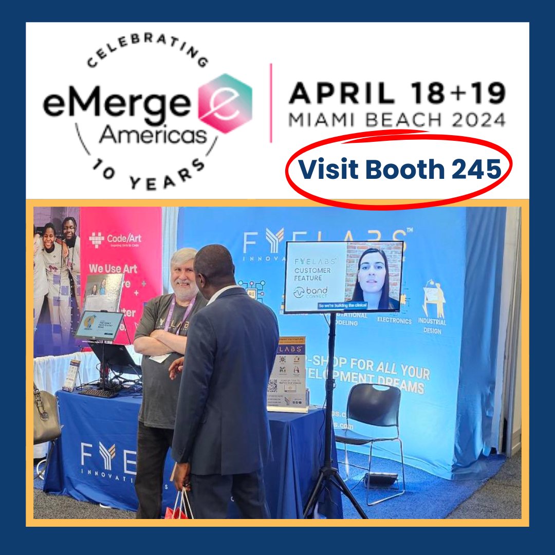 🚀Head to FYELABS Booth 245 at eMerge Americas in Miami (April 18-19)! Speak to FYELABS Founder/CEO Suvojit Ghosh (PhD) & Director of Infrastructure Technologies Practice, Thierry Cherpillod. Let’s discuss together the #futureoftech, #quantumcomputing & #AI.