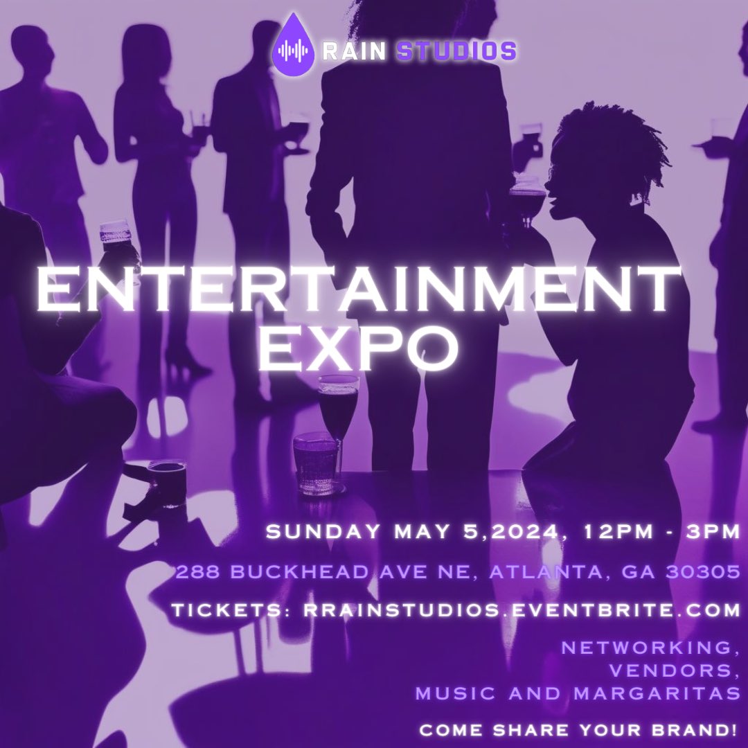rainradios's tweet photo. Atlanta you don’t want to miss it! Come share your brand and meet other creatives in our community with music, margaritas and more! https://t.co/MTaPEIHXIs