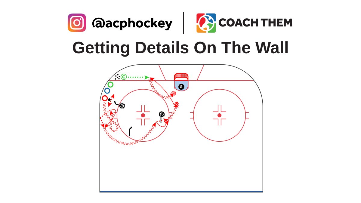 CREATED BY INSTAGRAM @acphockey DRILL: Getting Details On the Wall Video: l8r.it/z0vd Drill located in our FREE Marketplace On @CoachThem Marketplace drills.⁠ #TeamCoachThem #CoachThem #hockeydrill #hockeydrills #hockeycoach #hockeytech #acphockey