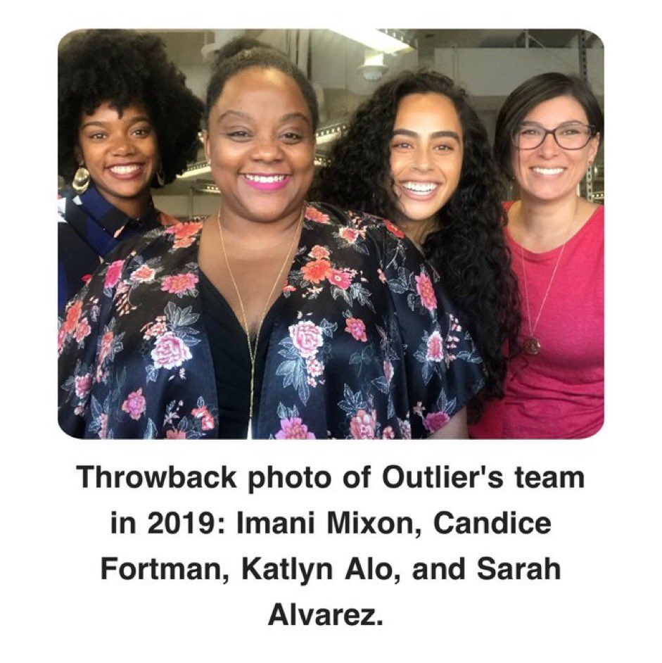 *i joined @media_outlier when it was a small, yet mighty @techtowndetroit team. *it’s the last stop i made before going full-time freelance. *they’re the first ones to cover Mixon Media, the media imprint i’m launching this summer 💕. congrats on 8 yrs! 💫📞‼️