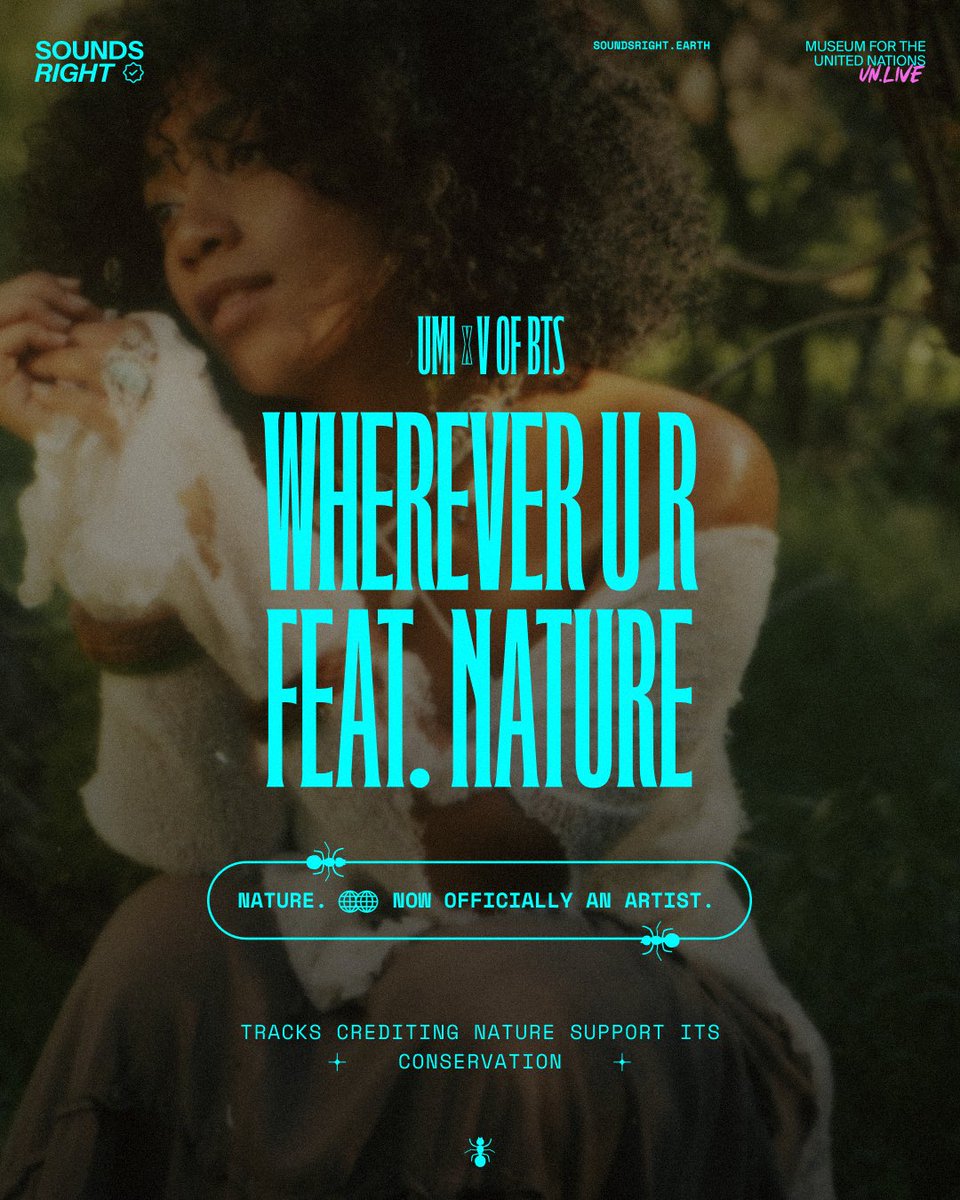 wherever u r feat. V of BTS and mother nature 🌳✨💗 open.spotify.com/track/06DNeAJi…