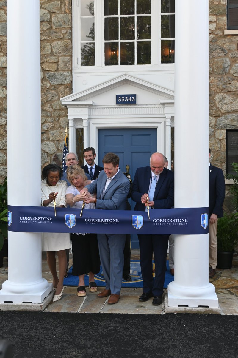 On Monday, I was honored to join the ribbon-cutting ceremony for Cornerstone Christian Academy in Loudoun County. Thank you for having me!