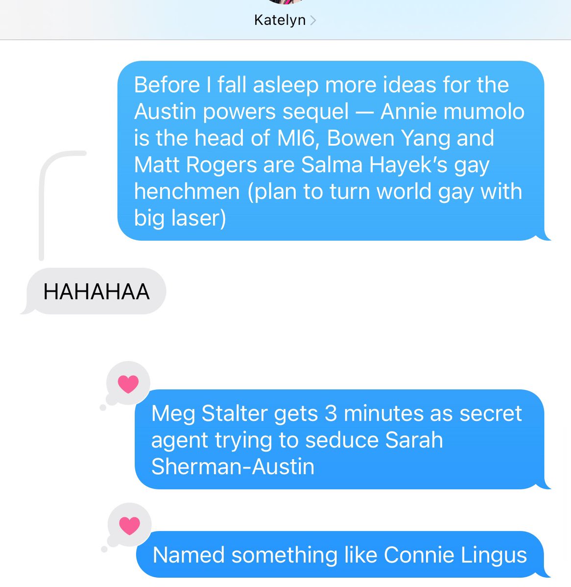 theseansimon's tweet photo. The movement is picking up steam #AustinPowersFour #ShesAWoman https://t.co/KQqDrI6MRx