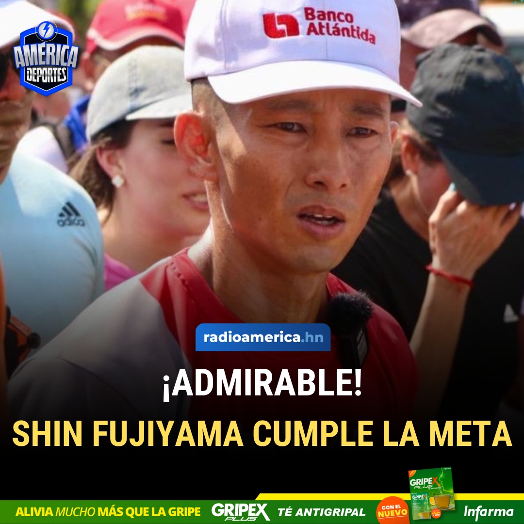 radioamericahn's tweet photo. #AméricaNoticias #Honduras 
ÚLTIMA HORA | El youtuber japonés, Shin Fujiyama, cumplió la meta de correr 250 kilómetros por la educación, desde Chamelecón hasta Tegucigalpa. 

Fujiyama comenzó su reto el pasado 05 de abril al que consideró »el más grande de su vida», con el objetivo de reconstruir una escuela donde estudian los hijos de las aseadoras, fontaneros y otro personal de la UNAH.

🌐 https://t.co/RJeghkTldh