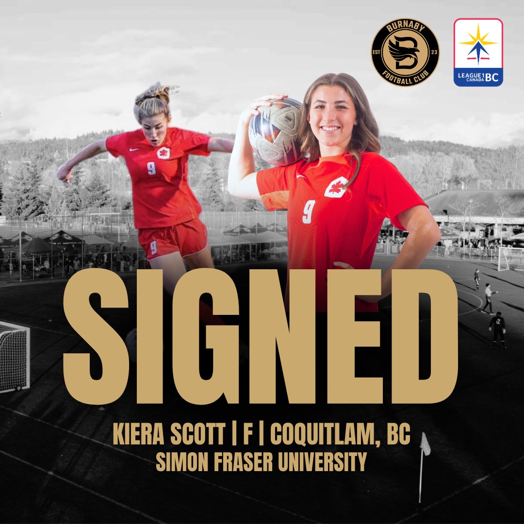 SIGNING ALERT 🚨🦅
Burnaby FC is excited to announce the signing of Forward Kiera Scott from Coquitlam, BC. 

Welcome, Kiera!