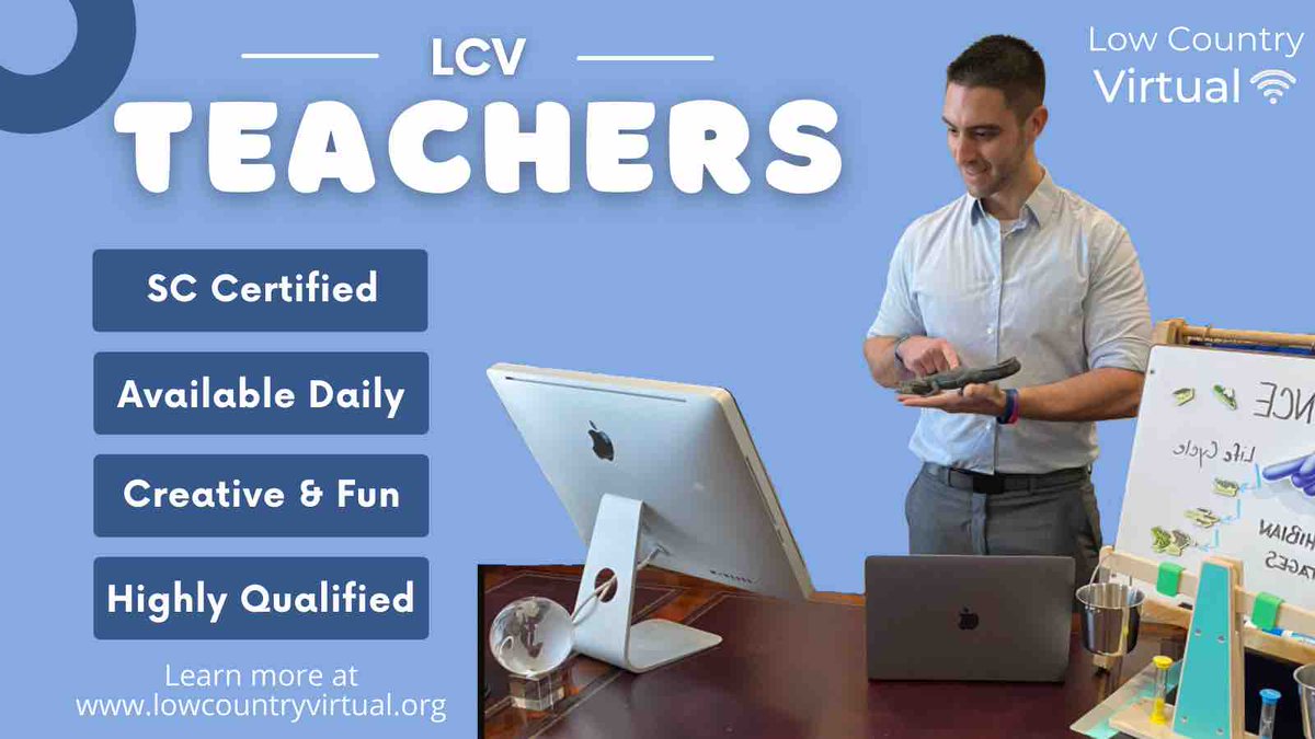 👀 Searching for a Full Time #VirtualProgram? Low Country Virtual has you covered👩‍💻🧑‍🏫👩‍🔬👨‍🎨🙋‍♂️🙆💁‍♂️! Register today! #onlinelearning #lcvleads #education #qualityeducation #homeschool