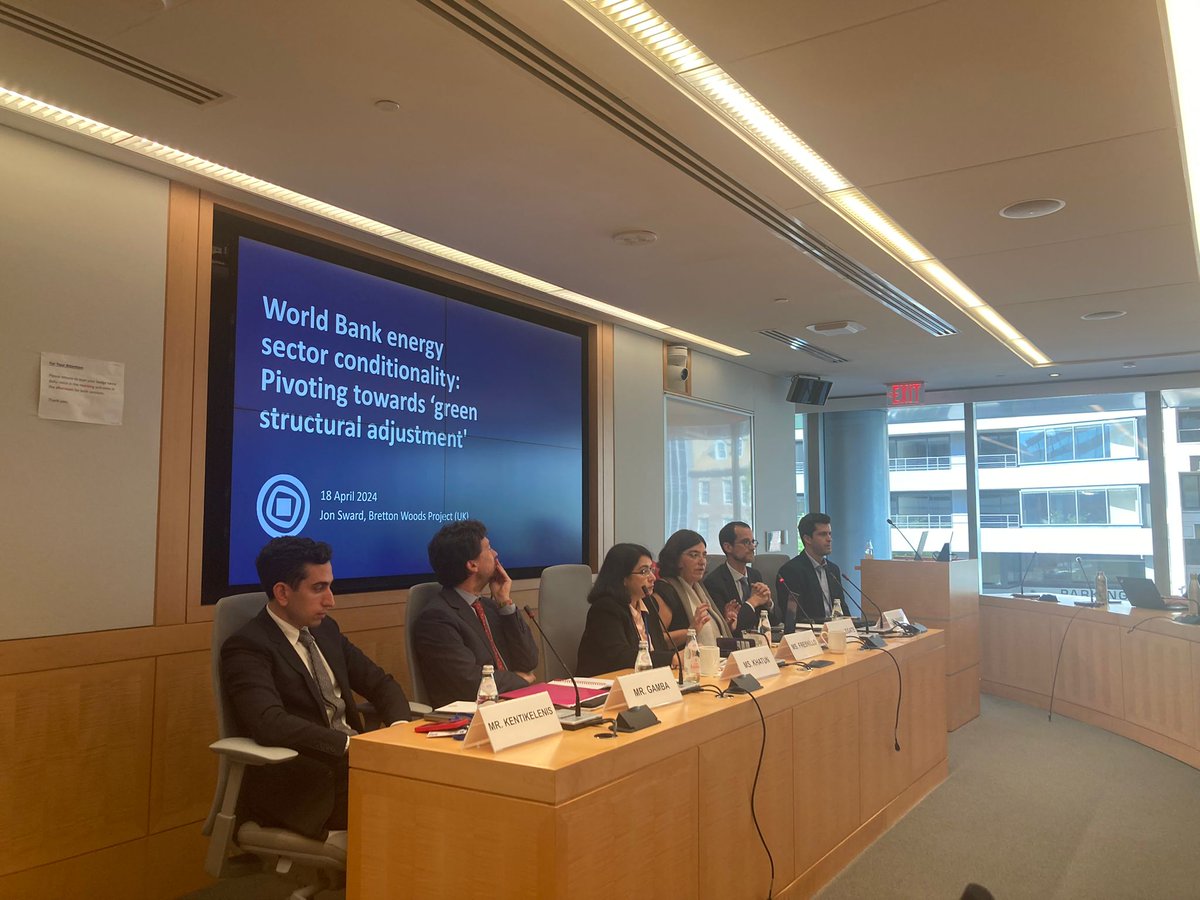 Packed room for our CSPF event on green conditionalities and climate policy interventions by the <a href="/WorldBank/">World Bank</a> and <a href="/IMFNews/">IMF</a>