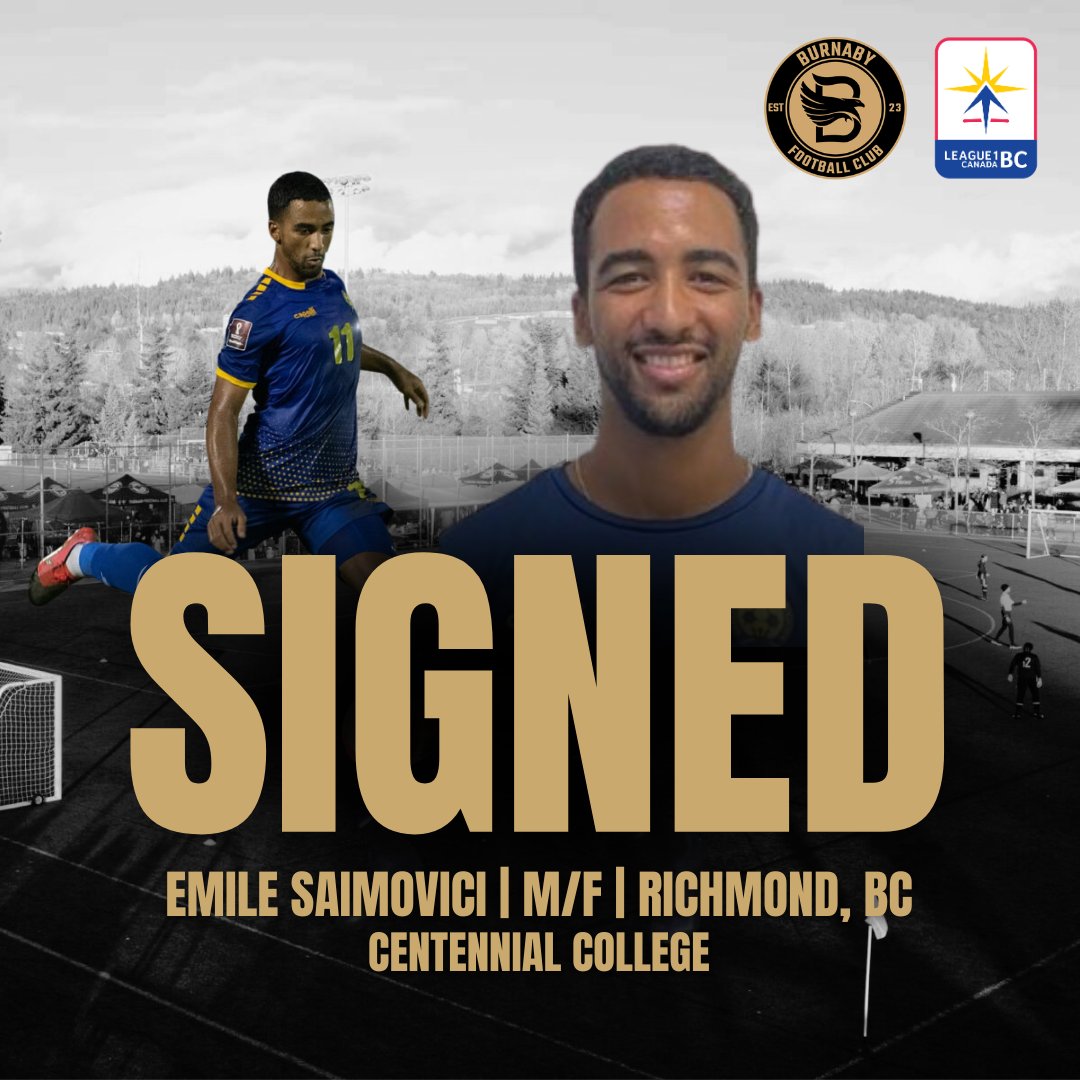 SIGNING ALERT 🚨🦅
Burnaby FC is excited to announce the signing of Midfielder and Forward Emile Saimovici from Richmond, BC. 

Welcome, Emile!