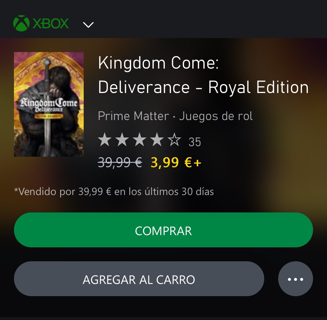 IBK093's tweet photo. Por cierto… tenéis #KingdomComeDeliverance… la #RoyalEdition, con todos los #DLCs en oferta en #Xbox, por 4€… 4€!! 🤯🤩😱 Corred insensatos! 💨 #KingdomComeDeliveranceII https://t.co/QWgzowlLkP