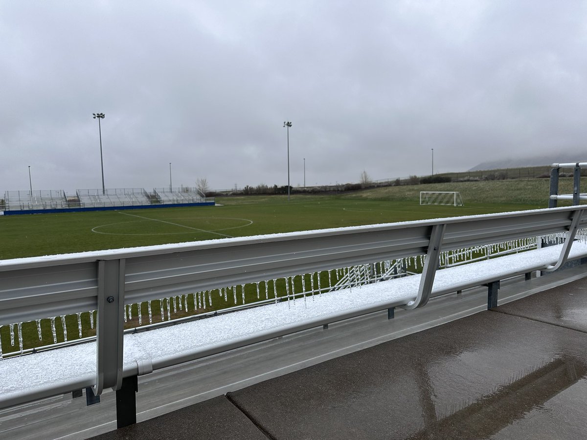SportsTurfSun's tweet photo. It’s been a wild spring at the NAAC so far- this week alone, we are hosting 21 events in 5 days, with another extra special twist from Mother Nature today! Fields are holding up well. Got irrigation on last week so it’s all looking up from here! #BestOffice #Crewof2 #FieldExperts https://t.co/QKCRA5qZB2
