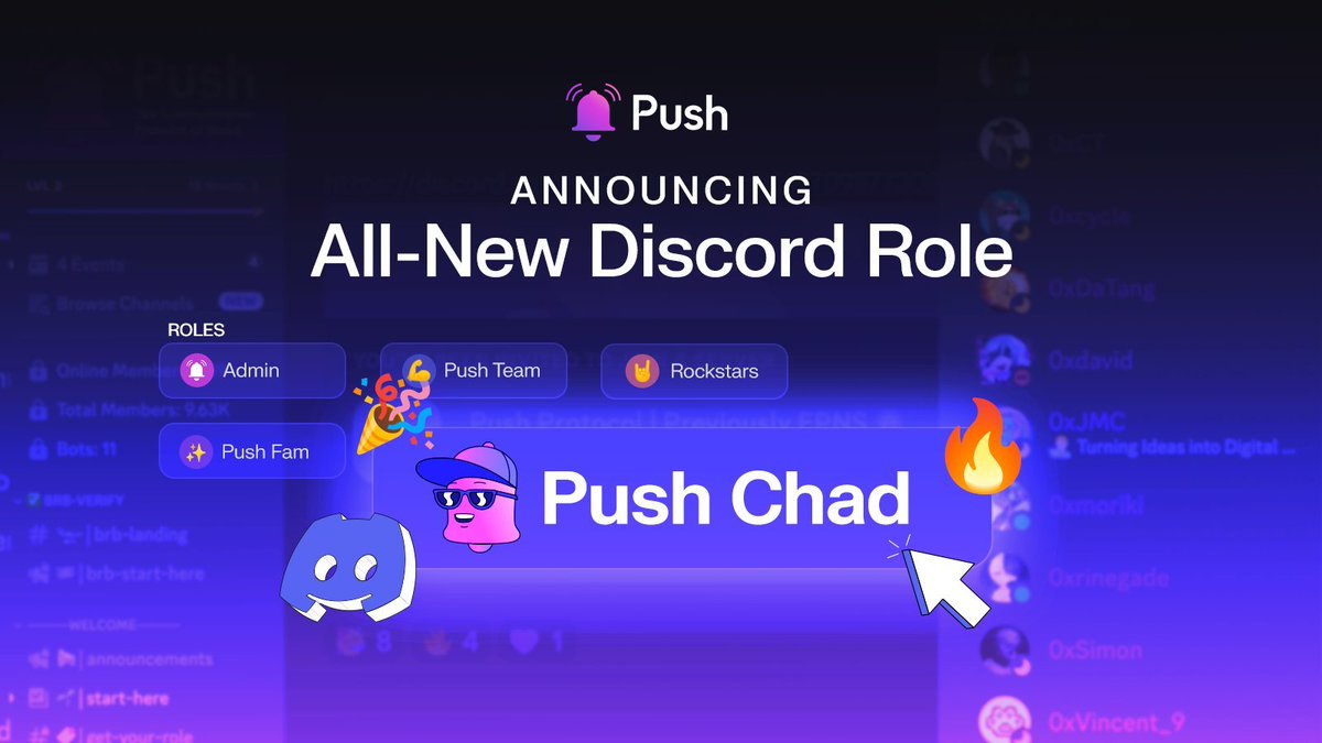 noober_boy's tweet photo. Hey Push Fam! The super rare #PushChad role on @pushprotocol @discord server is now live! Be active and stand out to be the next CHAD. #PushAmbassadorIndia #Role https://t.co/rc1s9Uojy1