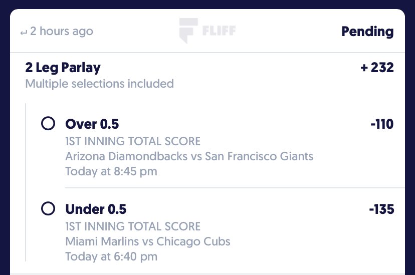 1RadDads's tweet photo. 2/3 on straight bets for afternoon MLB NRFI/YRFI, missed the parlay. Let it ride on evening game parlay! #bettingpicks #pickwinners https://t.co/FQiSffsApU