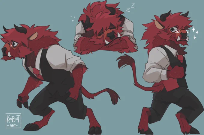 Made some more Kekkai sensen furries (I was supposed to work on the other members but one sketch led to another…) 