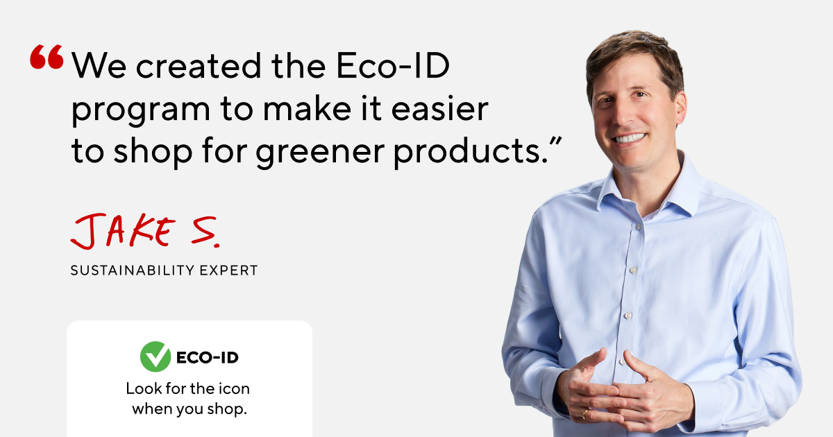 Our Eco-ID™ program simplifies finding products with eco-preferable features. More than 11,000 items across our selection have earned Eco-ID status. It’s easy — just look for the green check mark! ✅ bit.ly/43ZY9RA