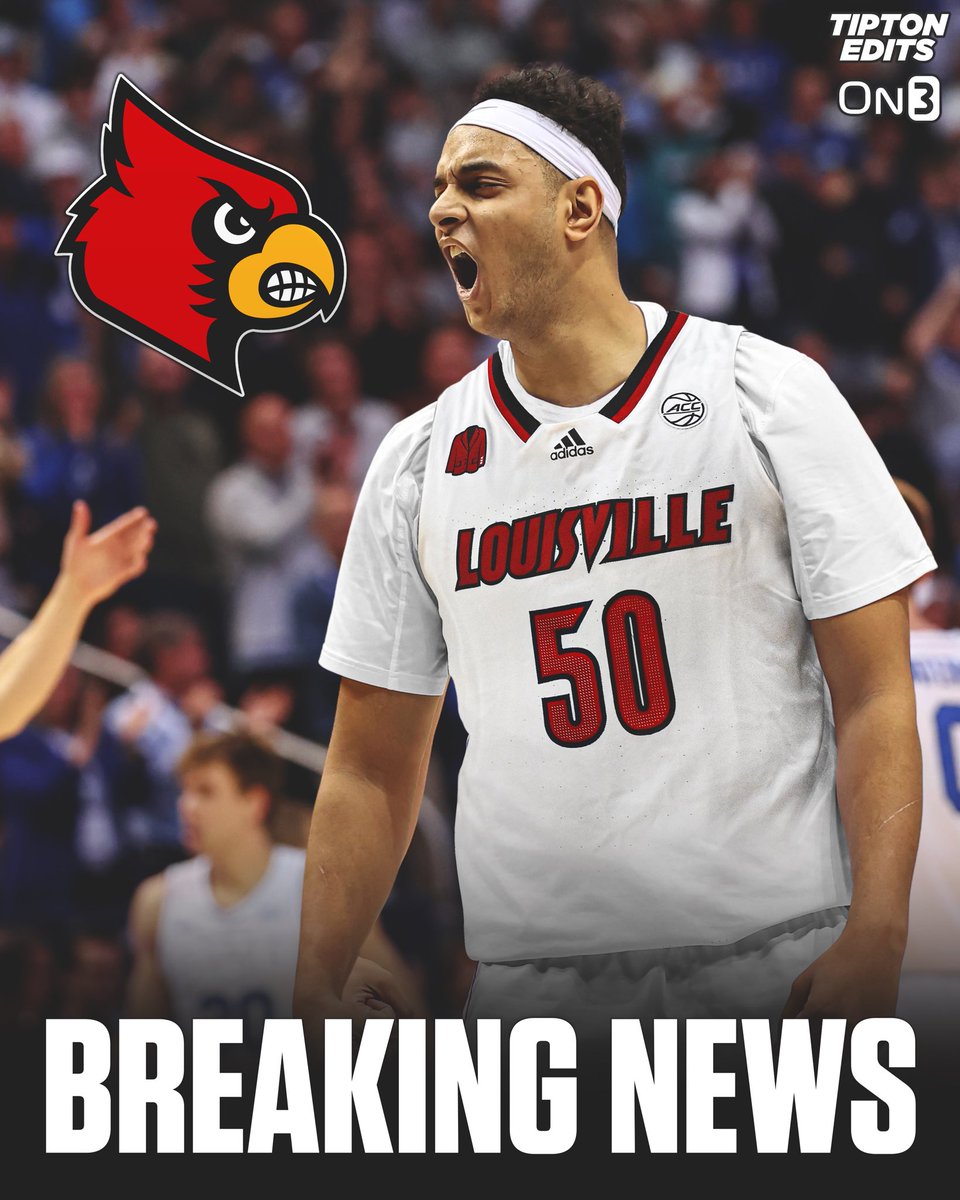 NEWS: BYU transfer Aly Khalifa has committed to Louisville, his agent @DanielPoneman tells @On3sports. He will be redshirting this upcoming season. The 6-11 big man chose the ‘Cards over Kentucky and his former head coach Mark Pope. He also considered a return to BYU.