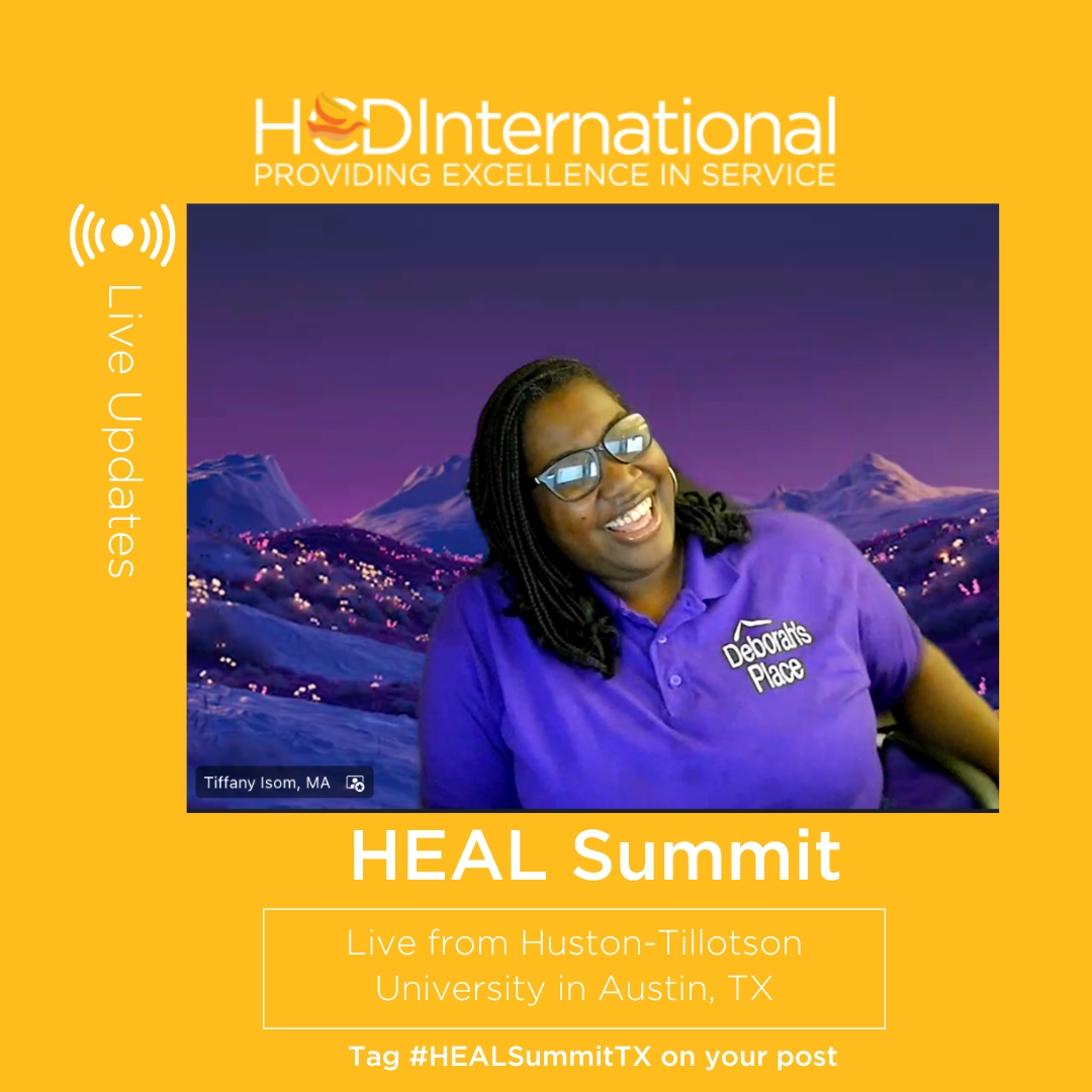 Our virtual presenter, Tiffany Isom from @DebsPlaceChi shared why housing and health go hand in hand.💜🏡 #HEALsummitTX