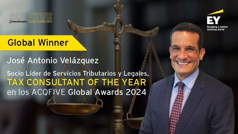 ¡Orgullo Venezolano! José Antonio Velázquez, Socio Líder de Servicios Tributarios de nuestra Firma, recibe el premio Consultor Tributario del Año en los ACQFIVE Global Awards 2024. 

#EYVenezuela #ConsultorDelAño #ACQFIVEAwards #OrgulloVenezolano #ExcelenciaProfesional