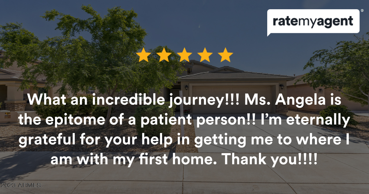 Blessed to have so many clients supporting my business with such amazing reviews.

angeladansereau.com

Angela Dansereau 
West Usa Realty 
623-210-0386
#ratemyagent #realestate #West_USA_Realty #angeladansereau #love #letsgo #mindset...
rma.reviews/NA0dmBgtTvTM