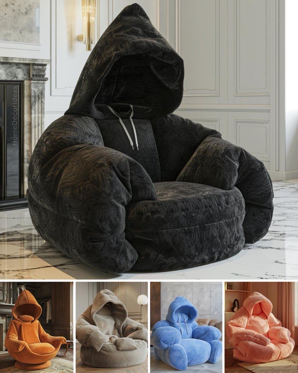 Love these - hoodie chairs