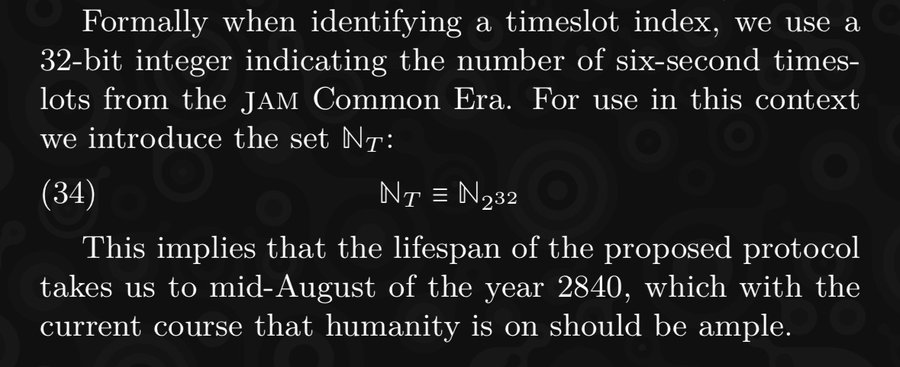 In about 900 years, digital archaeologists from the 30th century will discover the JAM Grey Paper and claim that 'the ancients' determined the end of the world to be August 2840 just like how archaeologists today believed that the Mayans thought the world would end in December…