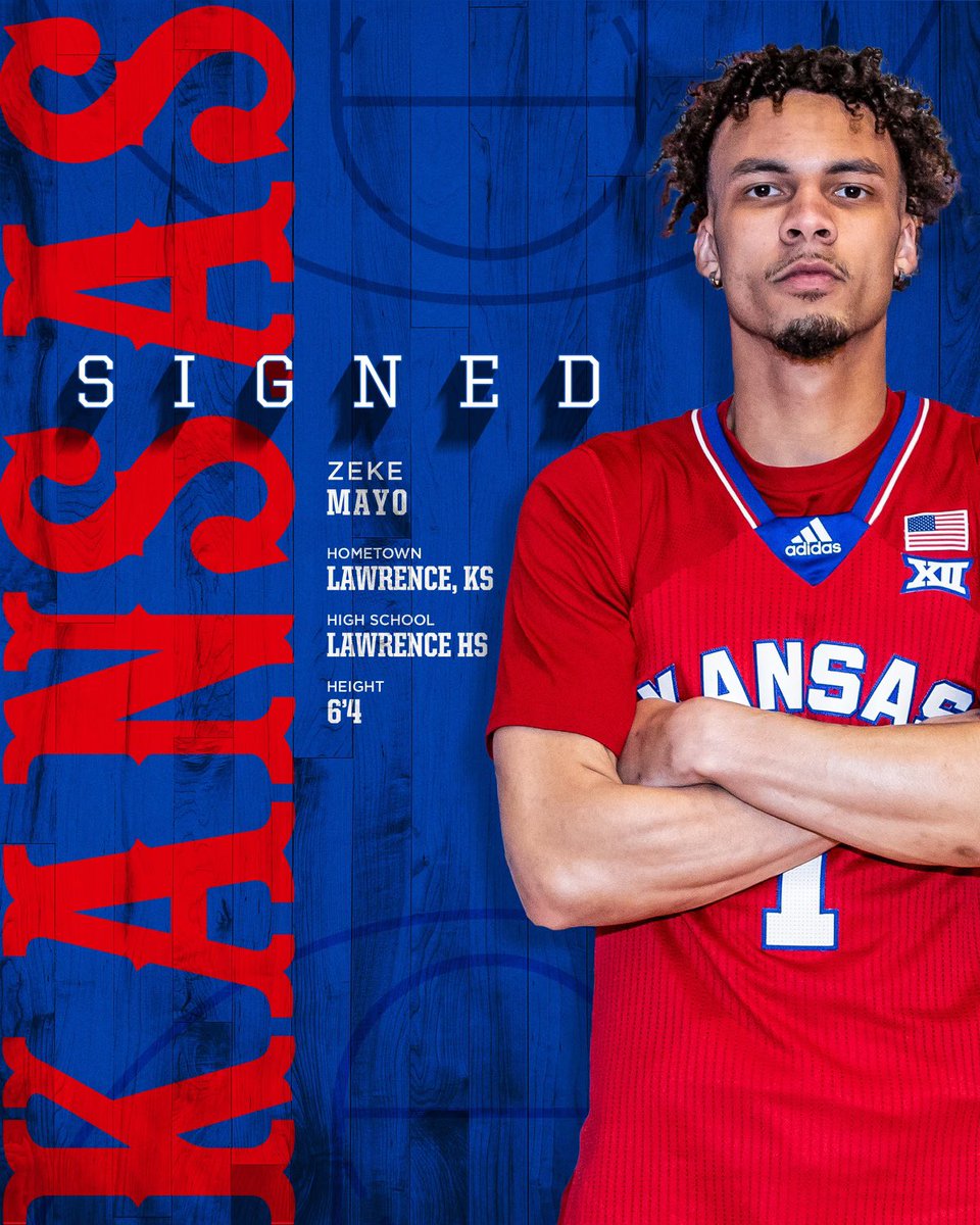 Coming home 🔴🔵 #RockChalk x @zekexmayo 📰 bit.ly/KUMayoStorr